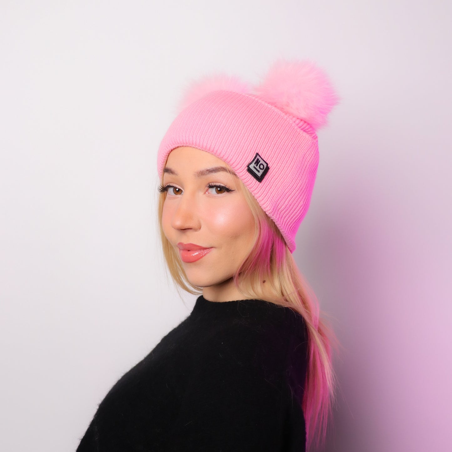 Arctic Pom Beanie - Pinkki