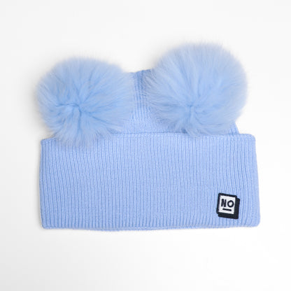 Arctic Pom Beanie - Baby blue