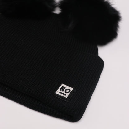 Arctic Pom Beanie - Musta