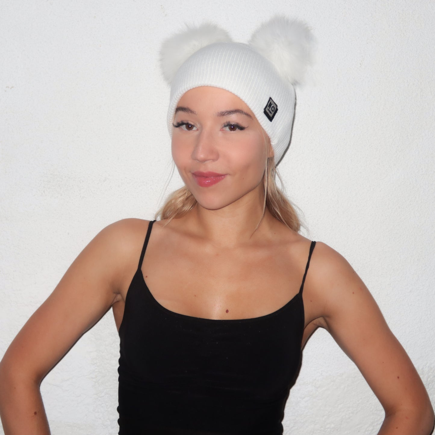 Arctic Pom Beanie - Valkoinen