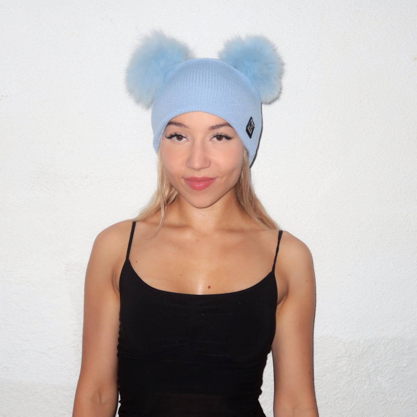 Arctic Pom Beanie - Baby blue